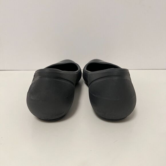 Crocs Shoes Womens 6 Black Ballet Flats Cap Toe Patent Shoes Casual Waterproof - Picture 7 of 11